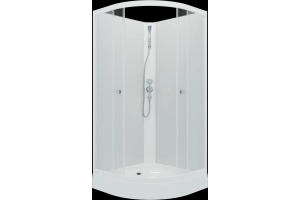 Душевая кабина Triton Риф 90х90 белая стекло матовое