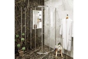 Душевой уголок Agger A01 090TCR/G 90х90, прозрачное стекло