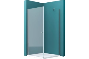 Боковая стенка BelBagno 40х195 профиль хром стекло прозрачное - 2