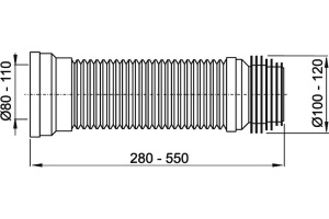Гофра AlcaPlast A97 - 2