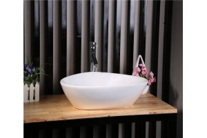 Раковина накладная Ceramalux N белый (7472B) - 3