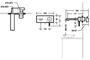 Смеситель Bravat Rhein P8429564BW-ENG для раковины - 2