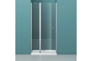 Душевая дверь BelBagno Etna 80(60/20)х195 профиль хром стекло прозрачное - 2