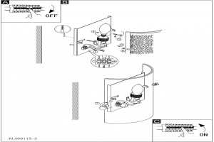 Настенный светильник Eglo Almera 89115 - 2