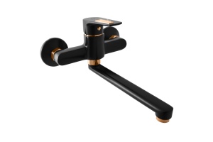 Смеситель для кухни Rav Slezak Colorado черный матовый - золото