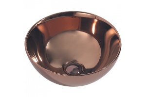 Накладная раковина Abber Bequem 32 розовое золото