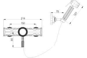 Гигиенический душ Zorg Antic A 123 BD-BR со смесителем - 2