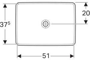 Умывальник меб VariForm 55 б/отв б/к Geberit 500.738.01.2 - 3