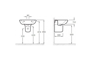 Полупьедестал Jacob Delafon Kandel (E1431-00) - 3
