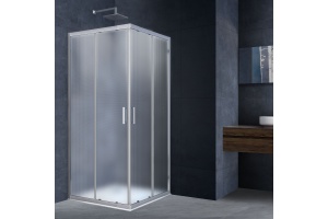 Душевой уголок Vincea Rapid 100x100 профиль хром стекло текстурное