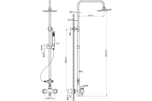 Душевая стойка BelBagno Trula TRU-DOC-CRM - 2