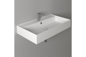 SIMAS AGILE Раковина подвесная 81х46 см, с переливом, с 1 отв под смеситель,цвет белый
