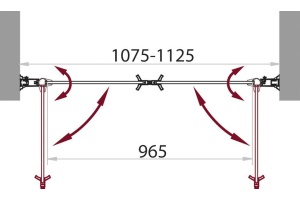 Душевая дверь в нишу BelBagno Sela B 2 110 C Cr - 3