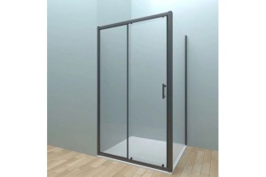 Душевой уголок Veconi Rovigo 150х80, черный (RV072B-15080-01-C4)