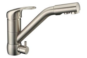 Смеситель Zorg Clean Water ZR 400 KF-12 satin для кухонной мойки