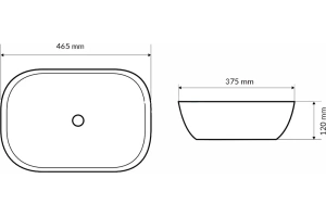Раковина накладная Excellent Jima 47 белый - 3