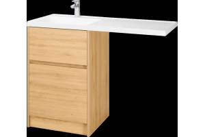 Тумба с раковиной Aquaton Лондри 60 светлое дерево