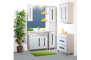 Комод Бриклаер Бали 71 светлая лиственница, белый глянец - 3