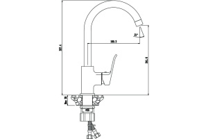 Смеситель Olive'S Plaza 16430PL для кухонной мойки - 2