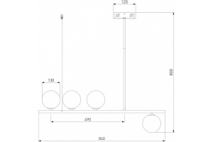 Светильник на штанге Eurosvet Fredo 70136/4 белый - 2