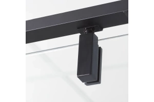 Душевой уголок Wasserkraft Elbe 120x100 профиль черный стекло прозрачное - 3