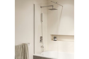 Шторка на ванну RGW Screens SC-150 90x150 профиль хром стекло прозрачное