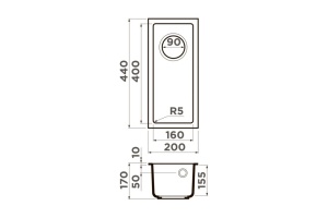 Мойка кухонная Omoikiri Bosen Tetogranit/leningrad grey (4993537) - 2