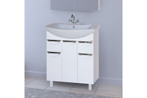 Тумба с раковиной Misty Лаванда 70 с ящиками