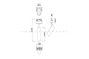Трековый светодиодный светильник для магнитного шинопровода Maytoni Technical Focus Led TR019-2-15W3K-W - 2