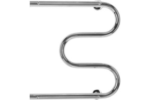 Водяной полотенцесушитель Terminus M-образный 500х400 с полкой Хром