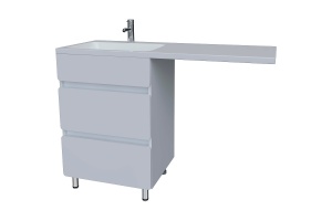 Тумба под раковину напольная Stella Polar Корделия 50 белая