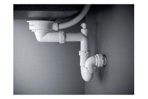 Сифон телескопический с круглым переливом Paulmark Trust хром