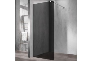 Душевая перегородка Vincea Walk-In 80х200 хром стекло тонированное