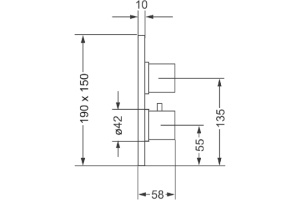 Термостатический смеситель Villeroy & Boch для душа TVD00065200061 - 2