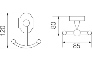 Крючок Veragio Stanford VR.STD-7733.CR хром - 2