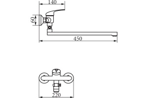 Смеситель Veragio Triumph VR.TRM-2705.CR универсальный - 2
