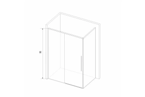 Душевой уголок RGW Stilvoll 140х90 хром стекло прозрачное - 2