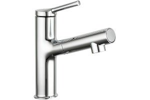 Смеситель для раковины с выдвижным изливом Gappo хром глянцевый