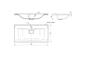 Мебельная раковина Vincea 90 черная матовая - 2