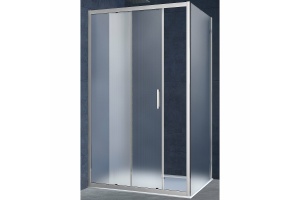Душевой уголок Vincea Alpha 110х90 хром стекло рифленое