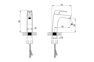 Смеситель Lemark Unit для раковины LM4537C - 2
