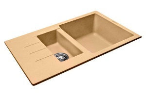 Мойка кухонная Lava D2 светлый беж - 2