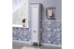 Шкаф-пенал Aquanet Селена 40 L, белый, серебро