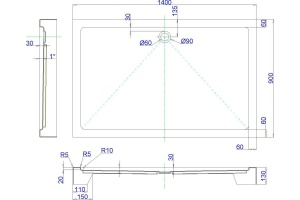 Поддон для душа Royal Bath HP RB9140HP - 2