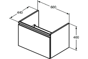 Тумба под раковину Ideal Standard Tesi (T0046OV) - 2