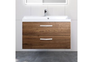 Тумба под раковину BelBagno Aurora 90 темное дерево