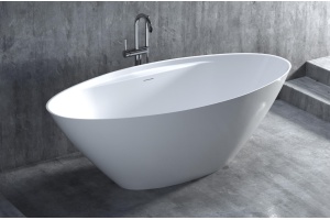 Ванна из искусственного камня Salini Diva 178x85 102211G S-Sense, глянцевый