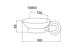 Мыльница настенная Boheme Murano хром с зеленым - 2