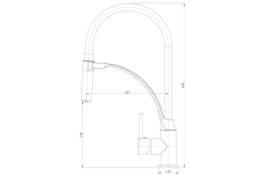 Смеситель Lemark Soul для кухонной мойки LM6007C - 2