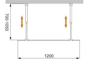 Душевая перегородка Cezares Liberta-L-2-120-GR-Cr - 3